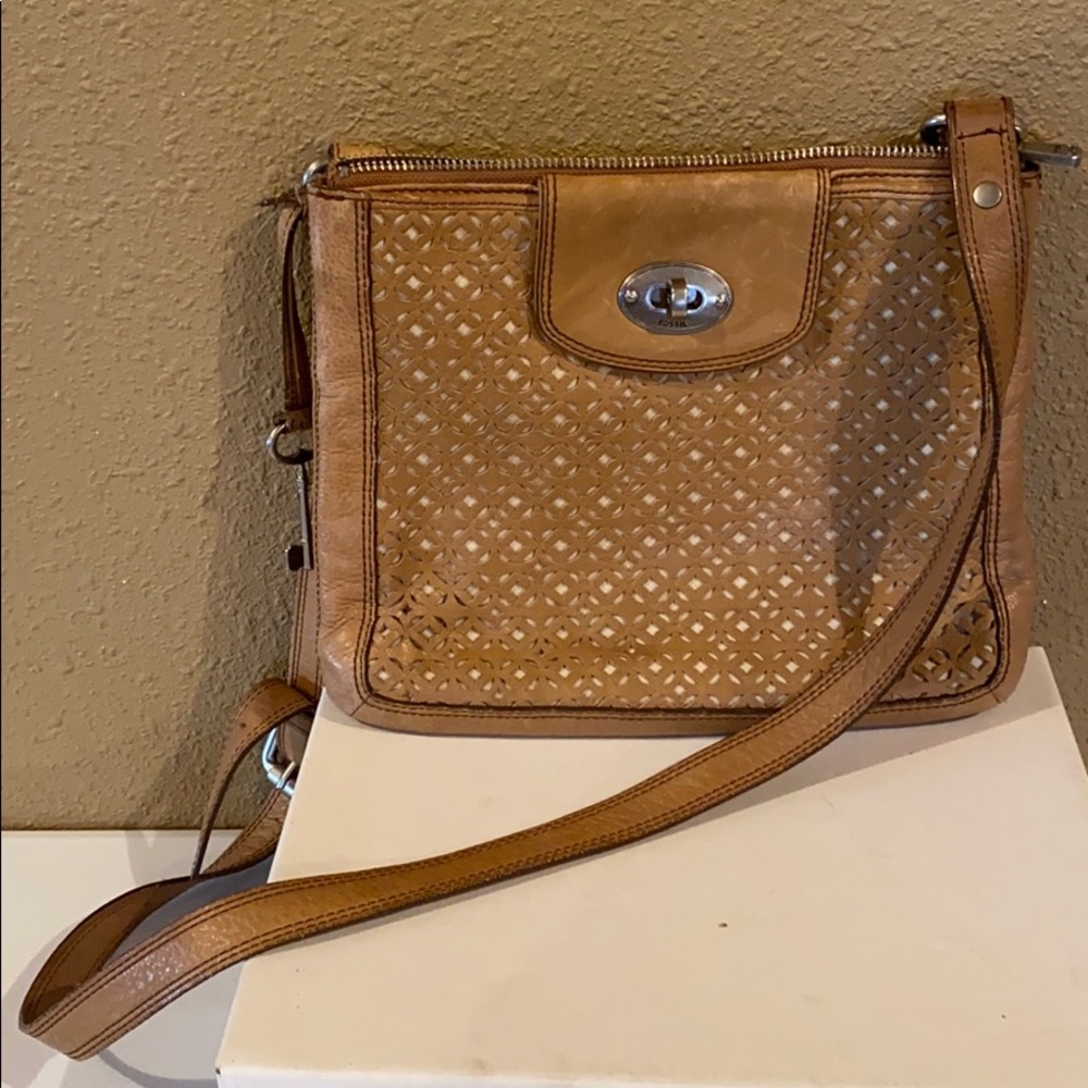 Fossil tan purse